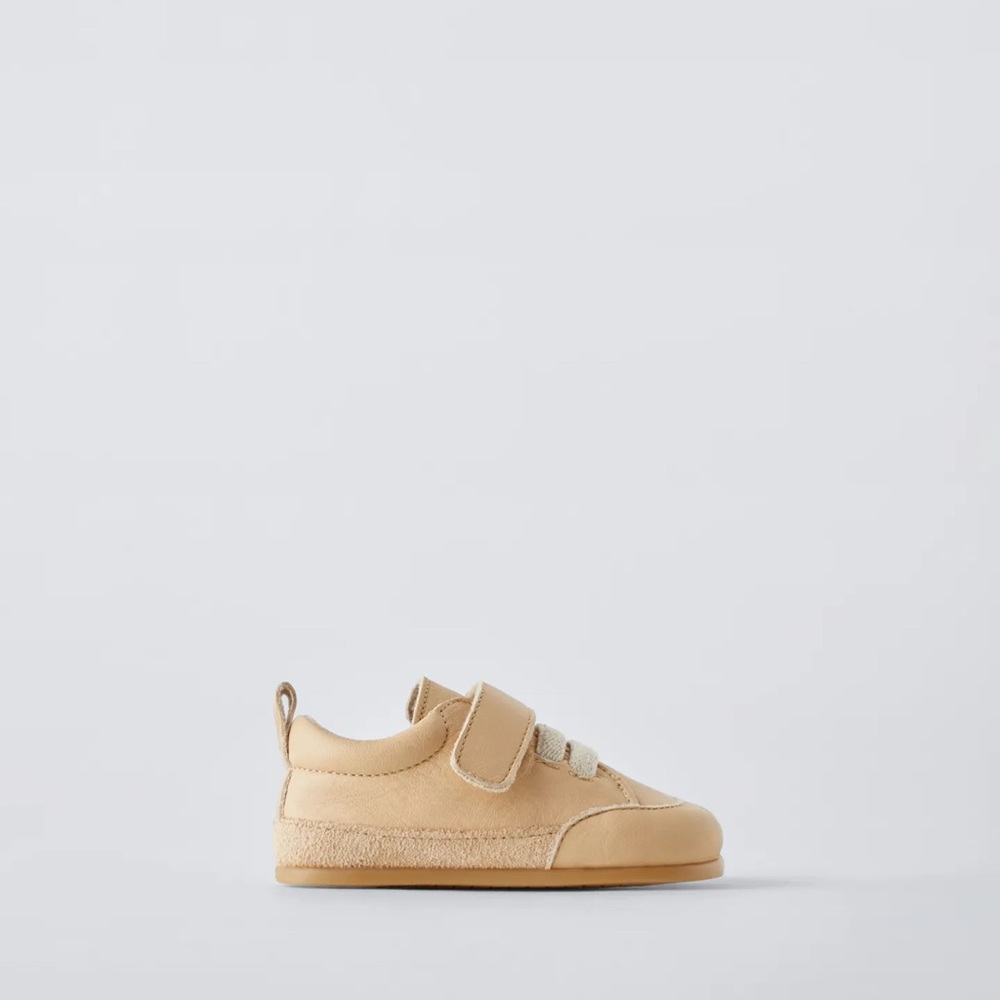 Zara Cream Baby Walker Shoes